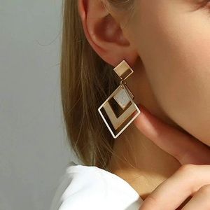 Geo Drop Earrings